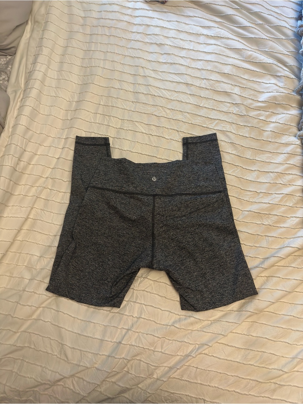 Lululemon Wunder Under Hi-Rise Tight 28" Heathered Black / Gray Luon Size 12 - Picture 7 of 11